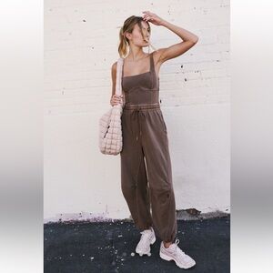 Free People Brown Jumpsuit